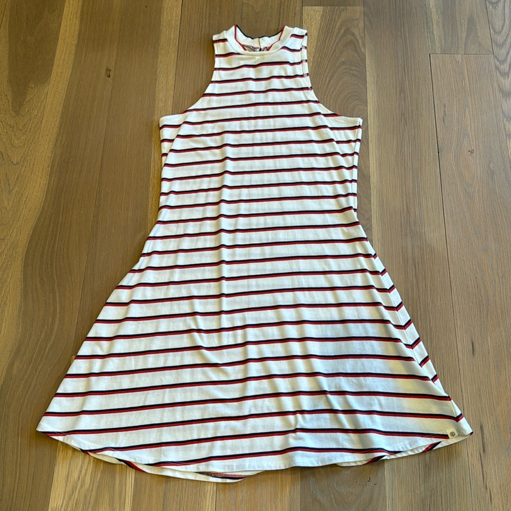 Element Red White Blue Striped Skater Surf Dress Patriotic 4th of July Dress